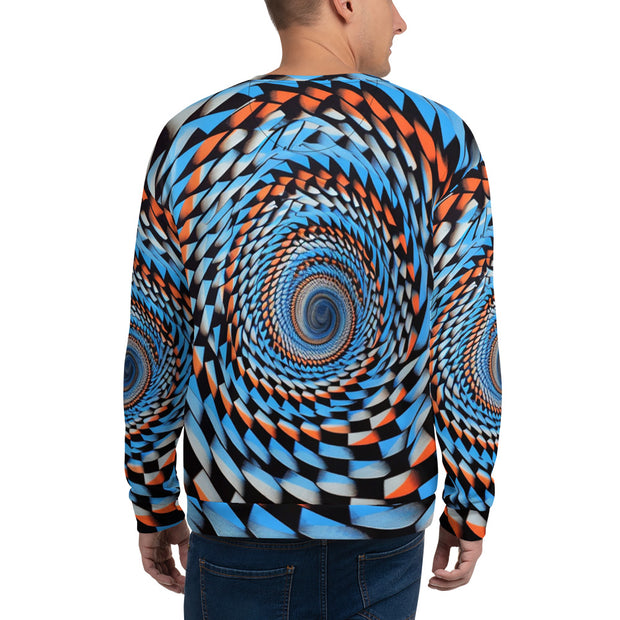 Vibrant Spiral Illusion Sweatshirt