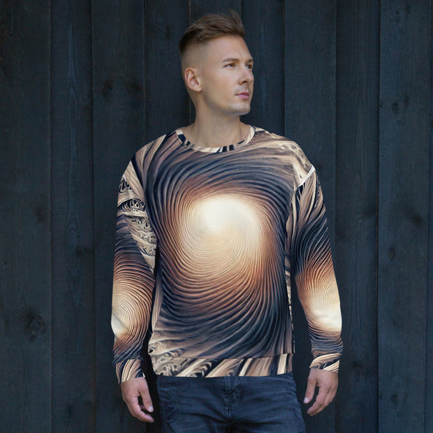 Swirling Light: Spiral Glow Sweater