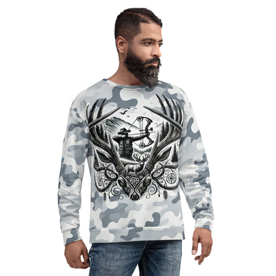 "Camo Wilderness Bowhunter Long Sleeve Shirt" (White Camo)