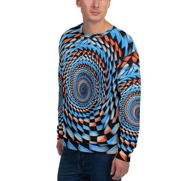 Vibrant Spiral Illusion Sweatshirt