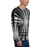 Monochrome Grid Illusion Sweatshirt