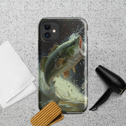 Epic Catch: Bass Fishing Splash Phone Case