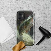 Epic Catch: Bass Fishing Splash Phone Case