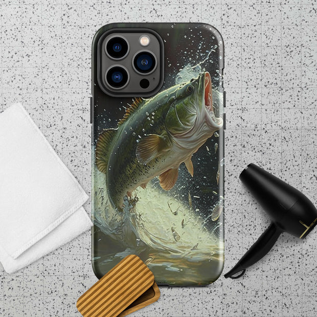 Epic Catch: Bass Fishing Splash Phone Case