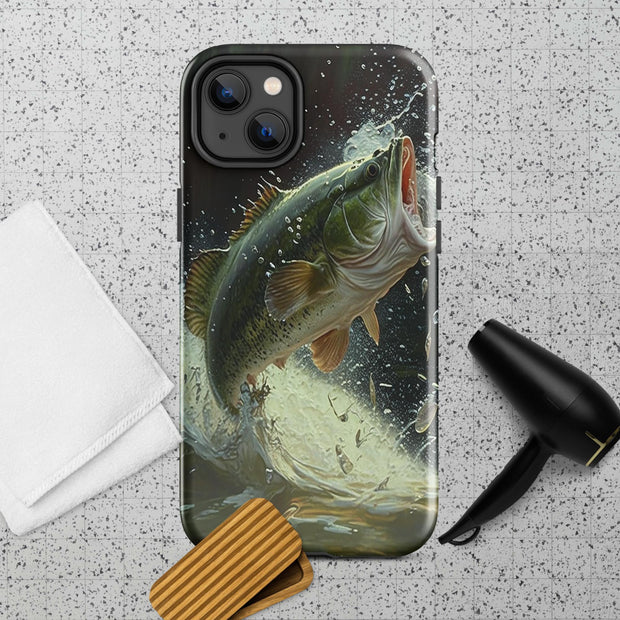 Epic Catch: Bass Fishing Splash Phone Case