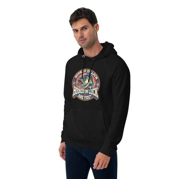 "Hooked on Luck Fishing Hoodie"