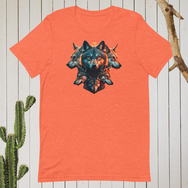 Wolf Pack Unity: Multidimensional Wolf Graphic Tee