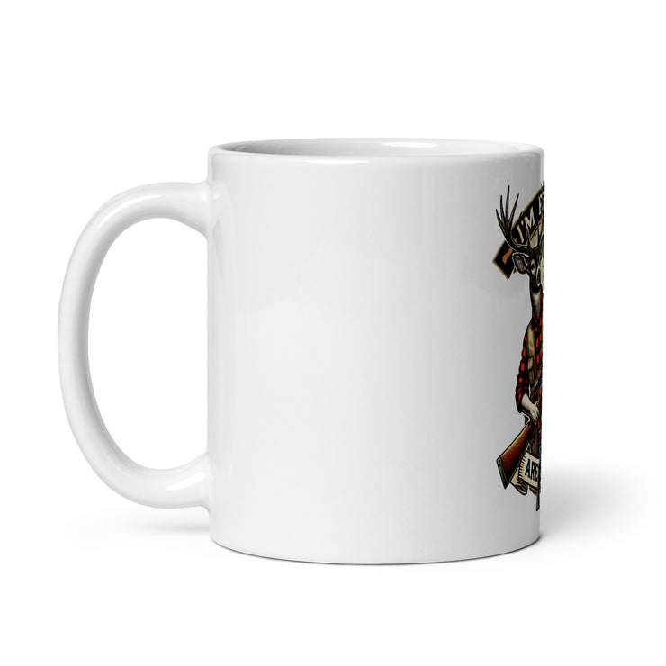 White glossy mug