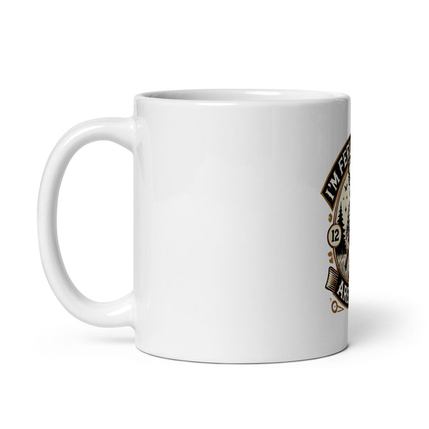 White glossy mug