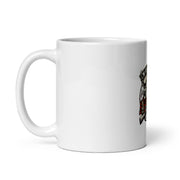 White glossy mug