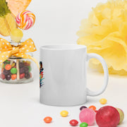 White glossy mug