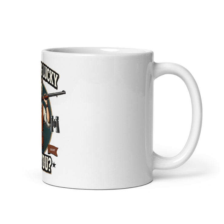 White glossy mug