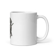 White glossy mug