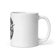 White glossy mug