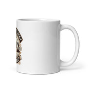 White glossy mug