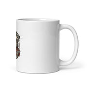 White glossy mug