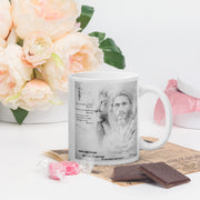 White glossy mug