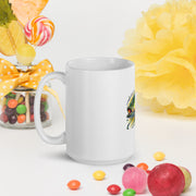 White glossy mug