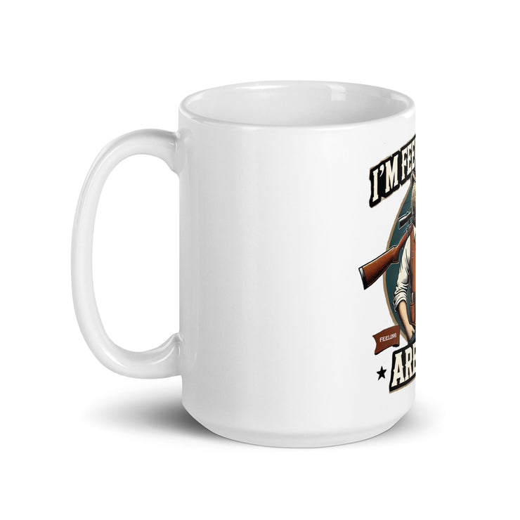 White glossy mug