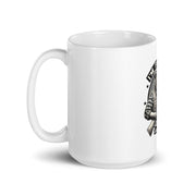 White glossy mug