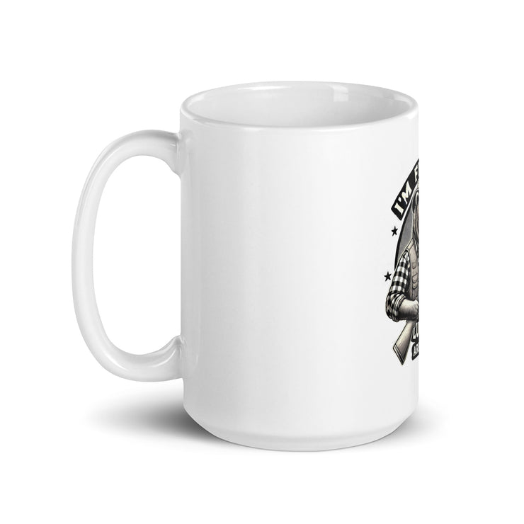 White glossy mug