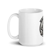 White glossy mug