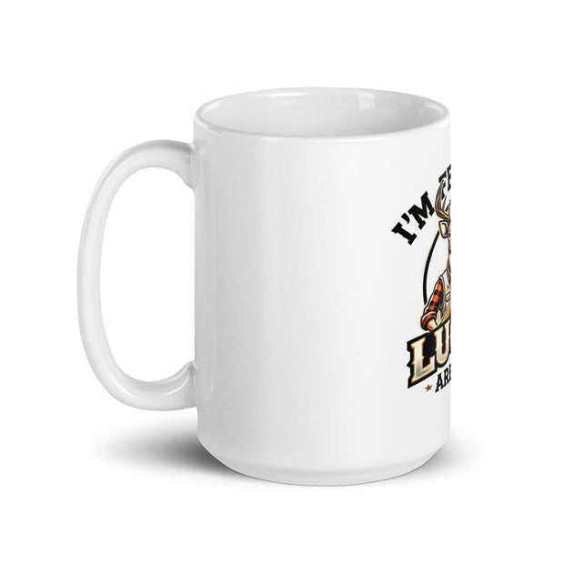 White glossy mug