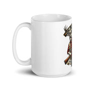 White glossy mug