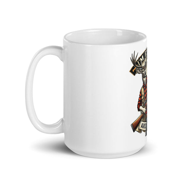 White glossy mug