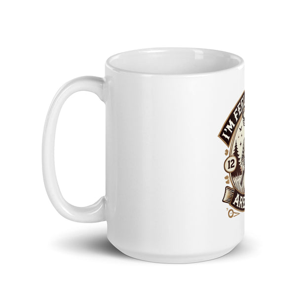 White glossy mug