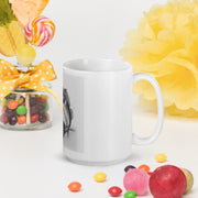 White glossy mug