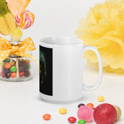 White glossy mug