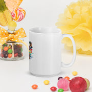 White glossy mug