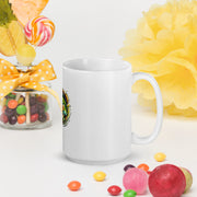 White glossy mug