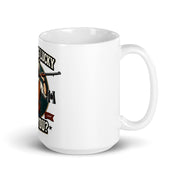 White glossy mug