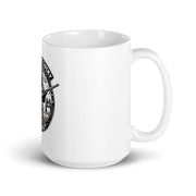 White glossy mug