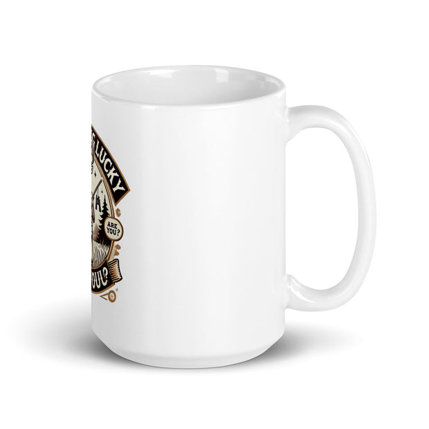 White glossy mug