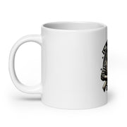 White glossy mug