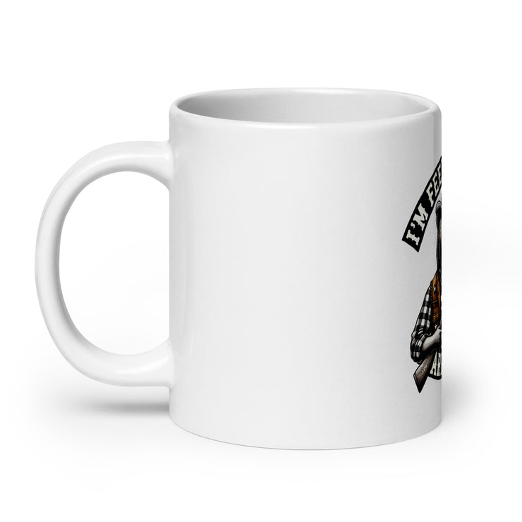 White glossy mug