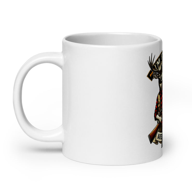 White glossy mug