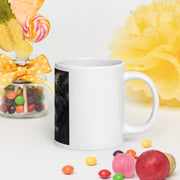 White glossy mug