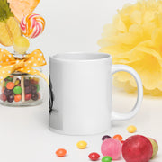 White glossy mug