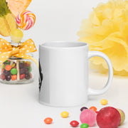 White glossy mug