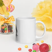 White glossy mug