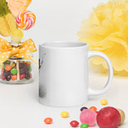 White glossy mug