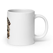 White glossy mug