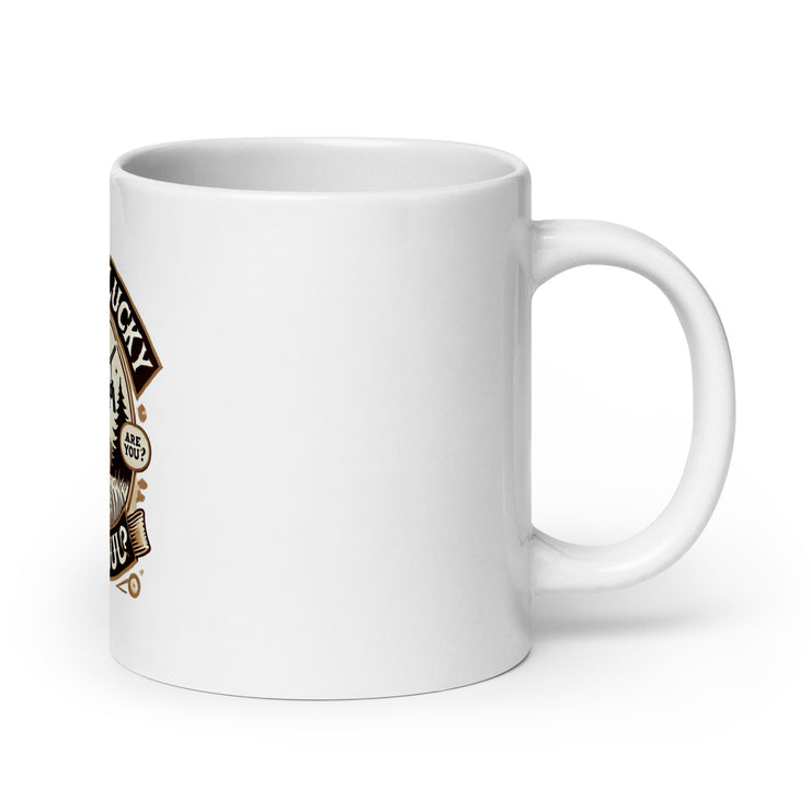 White glossy mug