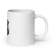 White glossy mug